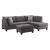 Laurissa Fabric Sectional Sofa w/Right Chaise & Ottoman
