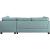 Laurissa Fabric Sectional Sofa w/Right Chaise & Ottoman
