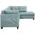 Laurissa Fabric Sectional Sofa w/Right Chaise & Ottoman