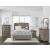 Vermillion Fabric Button-Tufted Bed, King Size