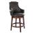 Bayshore Transitional Vinyl/Wood Counter Dining Chair