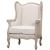 Guinevere Wing Arm Chair, Brushed Smoke Frame