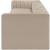Rummi 126-inch Velvet Performance Fabric Upholstered 4-Piece Modular Sofa