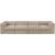 Rummi 126-inch Velvet Performance Fabric Upholstered 4-Piece Modular Sofa