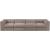 Rummi 126-inch Velvet Performance Fabric Upholstered 4-Piece Modular Sofa