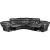 Imogen Leather-Aire Power Motion L-Shaped Sectional Sofa w/USB