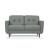Radwan Leather Loveseat