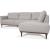 Tampa Leather L-Shaped Sectional Sofa w/Right Facing Chaise