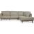 Tampa Leather L-Shaped Sectional Sofa w/Right Facing Chaise