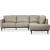 Tampa Leather L-Shaped Sectional Sofa w/Right Facing Chaise