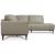 Tampa Leather L-Shaped Sectional Sofa w/Right Facing Chaise