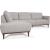 Tampa Leather L-Shaped Sectional Sofa w/Left Facing Chaise