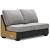 Bilgray 3-Piece Polyester/Faux Leather U-Shaped Sectional Sofa w/Left Arm Chaise Facing