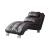Dilleston Leatherette Chaise Brown