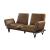 Narech Top Grain Leather Sofa w/ Swivel