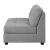Claude Tufted Cushion Back Fabric Armless Chair
