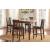 Delmar Wood 5-Piece Pack Counter Height Set