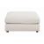 Serene Upholstered Rectangular Ottoman Beige