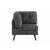 Churchill Tufted Cushion Back Fabric Corner Chair