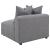 Jennifer Tight Seat Fabric Armless Chair