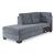 Marleton 2-Piece Polyester L-Shaped Sectional Sleeper w/Left Arm Chaise Facing