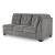 Marleton 2-Piece Polyester L-Shaped Sectional Sofa w/Left Arm Chaise Facing