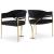 Madelyn Velvet Dining Chair with Brushed Brass Frame