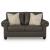 Roxmere Traditional Loveseat | Umber Faux Leather
