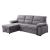 Nazli Fabric L-Shaped Storage Sleeper Sectional Sofa