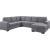 Nardo Fabric U-Shaped Storage Sleeper Sectional Sofa