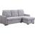 Amboise Fabric L-Shaped Reversible Storage Sleeper Sectional Sofa