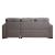Chambord Fabric L-Shaped Storage Sleeper Sectional Sofa