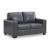 Bolsena Premium Leather Loveseat | Admiral Blue