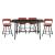 Appert Industrial Counter Height Dining Room Set