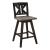 Amsonia Wood Swivel Counter Height Chair with Divided X-Back