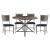 Fideo Rustic Industrial Dining Room Set