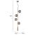 Zatara Tinted Glass/Steel Ceiling Lamp