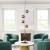 Zatara Tinted Glass/Steel Ceiling Lamp
