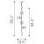 Zatara Tinted Glass/Steel Ceiling Lamp