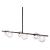 Keyoz Glass/Steel Ceiling Lamp