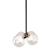 Keyoz Glass/Steel Ceiling Lamp
