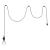 Molly Braided Nylon/Steel Ceiling Lamp