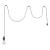 Molly Braided Nylon/Steel Ceiling Lamp