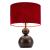 Shobu Steel Table Lamp Red