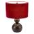 Shobu Steel Table Lamp Red