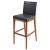 Devon PU Counter Stool, Walnut Legs