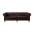Aberdeen Vintage Top Grain Leather/Aluminum Living Room Set