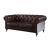 Aberdeen Vintage Top Grain Leather/Aluminum Living Room Set