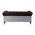 Aberdeen Vintage Top Grain Leather/Aluminum Loveseat