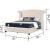Sophia Fabric Upholstered King Size Bed